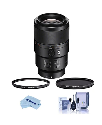 Sony Fe 90mm f/2.8 Macro G Oss Lens, Bundle with Hoya 49mm Uv+Cpl Filter Kit, Cleaning Kit, Cleaning Cloth
