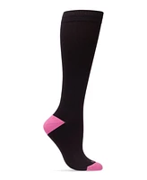 MeMoi Women's Unisex Solid Nylon 15-20mmHg Graduated Compression Socks UOY07412