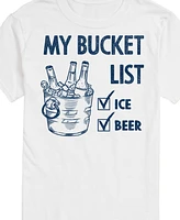 Airwaves Men's Bucket List Ice Beer Summer Short Sleeve T-Shirt