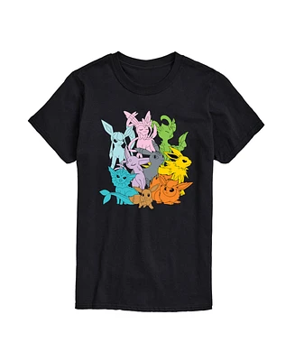 Airwaves Men's Pokemon Character Group Short Sleeve T-Shirt