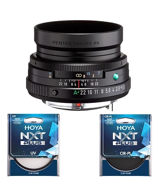 Pentax Hd Pentax-fa 43mm f/1.9 Limited Lens, Black, Bundle with Hoya 49mm Uv+Cpl Filter Kit
