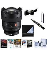 Sony Fe 14mm f/1.8 Gm Prime Lens, Bundle with Flex Lens Shade, Lens Cleaner, Lens Wrap, Cleaning Kit, Lens Cap Tether, Pc Software Kit