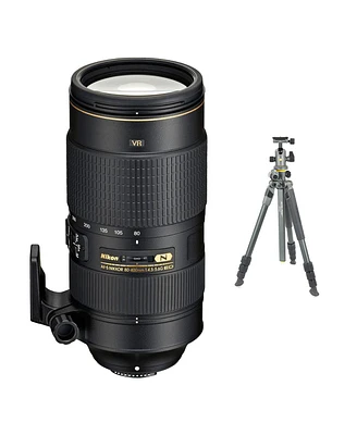 Nikon 80-400mm f/4.5-5.6G Af-s Vr Nikkor Ed Lens with Alta Pro 2+ 264AB 4-Section Aluminum Tripod