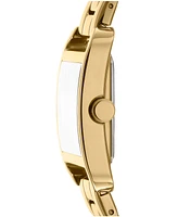 Dkny Women's City Midi Gold-Tone Stainless Steel Bracelet Watch, 35mm