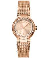 Dkny Women's Eastside Rose Gold-Tone Stainless Steel Bracelet Watch, 28mm