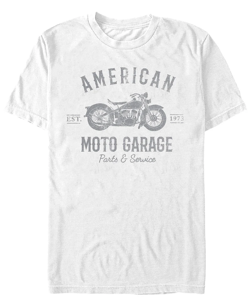 Generic Additude Men's American Moto Garage Short Sleeve T-Shirt