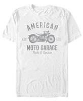 Generic Additude Men's American Moto Garage Short Sleeve T-Shirt