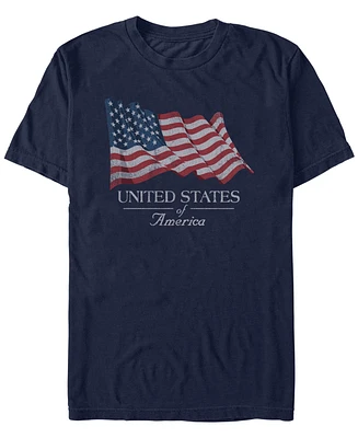 Generic Additude Men's American Flag Short Sleeve T-Shirt