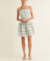 Arose Studio, Inc Women's Kaiya Eyelet Ruffled Tiered Dress