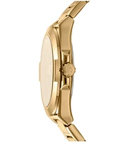 Dkny Men's Modernist Gold-Tone Stainless Steel Bracelet Watch, 42mm