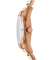 Dkny Women's Chambers Multi Sport Chronograph Rose Gold-Tone Stainless Steel Bracelet Watch