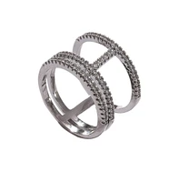 Sohi Women's Crystal Cocktail Ring