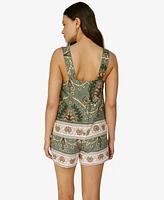 Sanctuary Women's Button-Front Relaxed Tank Top
