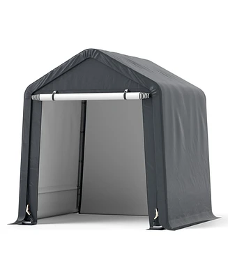 Portable Outdoor Shelter for Motorcycle Storage and Protection