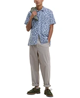 Barbour Men's Jackstone Short Sleeve Button-Front Leaf Print Shirt