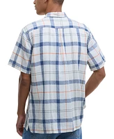 Barbour Men's Croft Short Sleeve Button-Front Tartan Pattern Shirt