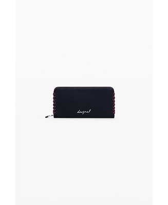 Desigual Women's Medium braided faux leather wallet