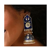 Sohi Women's Floral Drop Earrings