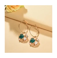 Sohi Women's Under-The-Sea Hoop Earrings