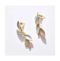 Sohi Women's Gold Plated Designer Drop Earrings