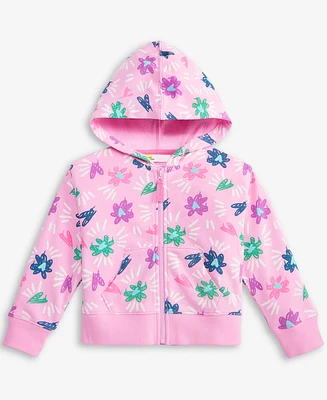 Toddler Girls Graffiti-Print Zip Hoodie, Exclusively at Macy's