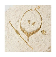Sohi Women's Gold Plated Designer Stone Jewellery Set