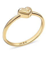 Devata Sweet Heart Ring in 14K Gold, Size 7