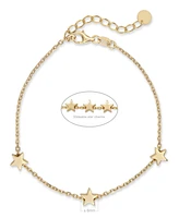 Devata Star Chain Bracelet in 14K Gold, 6.5 in adj to 7.5 in, approx. 3.0 grams.
