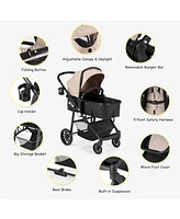Costway Baby 2 In1 Foldable Stroller Travel Newborn