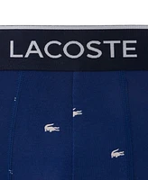 Lacoste Men's 3-Pack Regular-Fit Stretch Mini-Croc Boxer Briefs