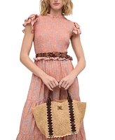 Sam Edelman Marley Large Raffia Collapsible Tote