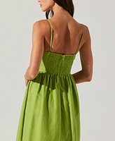 Astr the Label Women's Kaidi Embroidered Midi Dress