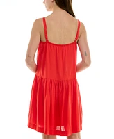 Taylor Women's Drop-Waist Sleeveless Mini Shift Dress