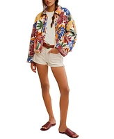 Free People Women's Soleil Printed Cotton Beach Jacket