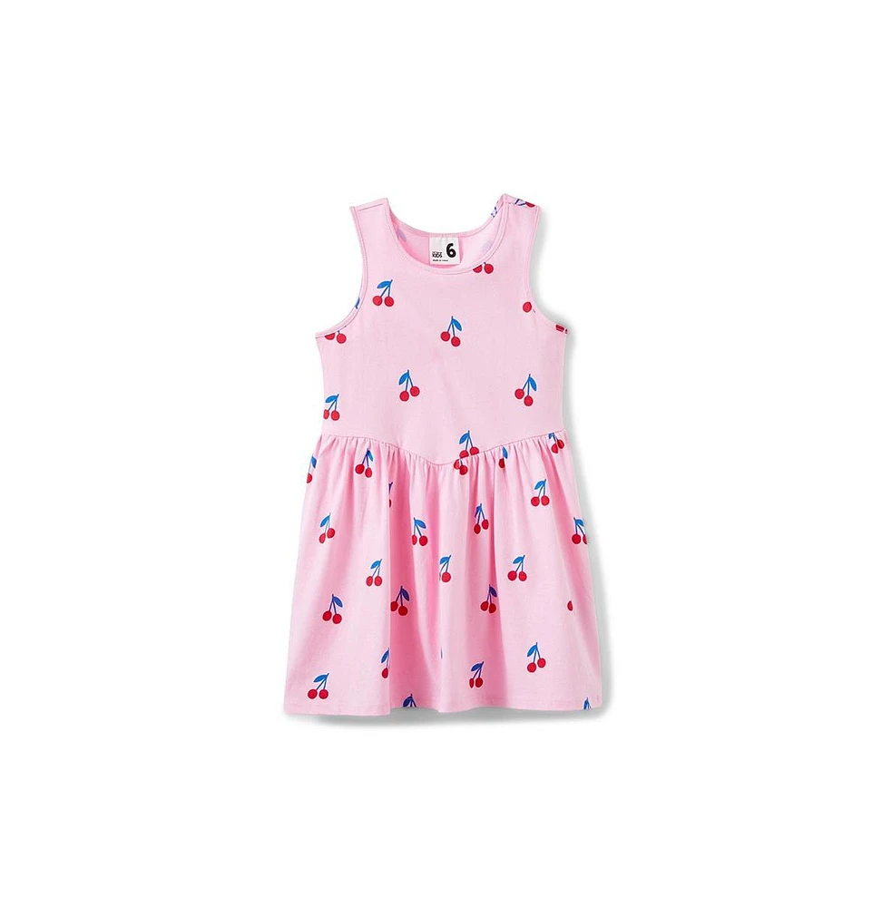 Cotton On Little Girls Summer Sleeveless Dress