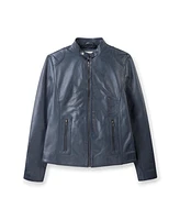 Celtic & Co. Women's Stand Collar Biker Jacket