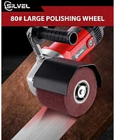Silvel 1400W Burnishing Polishing Machine, 110V Handheld Electric Sander Polisher Kit, Stainless Steel Polisher with 6 Speed Adjustable