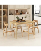 Wooden Dining Table for 4 Perfect for Kitchen or Dining Room