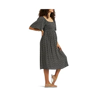 Ripe Maternity Emmy Shirred Dress