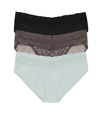 Natori Women's Bliss Perfection One V-Kini 3-Pack