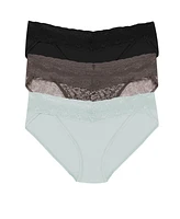 Natori Women's Bliss Perfection One V-Kini 3-Pack
