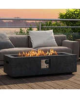 50000 Btu Fire Pit Table Set with Stainless Steel Burner