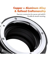 K&F Concept Kf M18115 High-precision Pro Lens Adapter Ring, Matte Paint, Orange Secondary Oxide, Nikon G to Fuji Fx