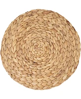 Saro Lifestyle Handwoven Water Hyacinth Placemats, 15" Round