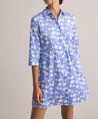 UNTUCKit Women's Stretch Cotton Demi Shirtdress
