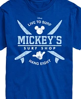 Airwaves Men's Disney Mickey's Surf Shop Short Sleeve T-Shirt
