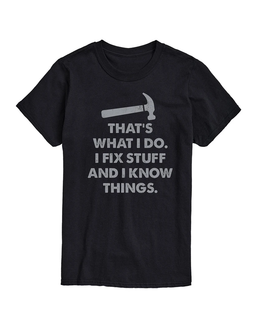 Airwaves Men's Father's That's What I Do Fix Things Short Sleeve T-Shirt