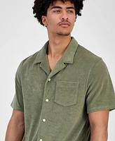 Levi's Men's Portola Short Sleeve Terry Button-Front Camp Shirt