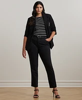Lauren Ralph Plus-Size Mid-Rise Straight Jean