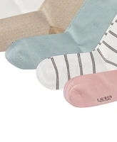 Lauren Ralph Lauren Women's 6-Pk. Placed Floral Roll-Top Socks L3232PK2